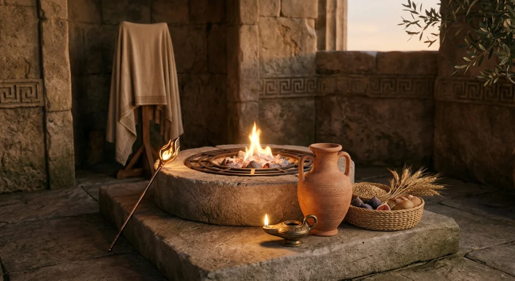 Hestia Greek Mythology symbols attributed to the goddess of the hearth